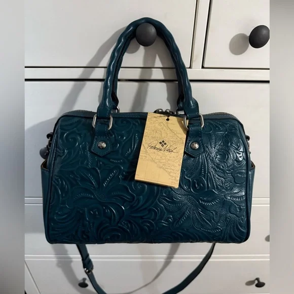 Patricia Nash tooled satchel NWT MSRP $269 - Picture 1 of 12